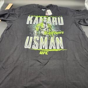 NEW Mens UFC Kamaru Usman The Nigerian Nightmare MMA T-Shirt Sz XL